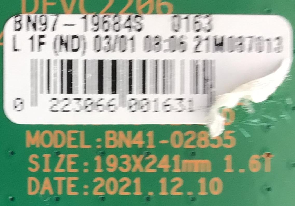 MAIN PARA TV SAMSUNG QLED SMART TV / NUMERO DE PARTE BN94-17601L / BN41-02855D / BN9417601D / BN97-19684S / PANEL'S CY-TA085FLAVIH / CY-TA085FLAV3H / DISPLAY T850QVN03.F / MODELOS QN85QN90 / QN85QN90AAFXZA AB03 / QN85QN90AAFXZA AC05 - Imagen 3